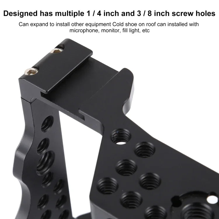 Video Camera Cage Stabilizer for Sony A7 III (A7M3) / A7R3 (A7R III), For Sony A7 III