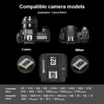 TRIOPO G2 Wireless Flash Trigger 2.4G Receiving / Transmitting Dual Purpose TTL High-speed Trigger for Nikon Camera, G2 For Nikon Camera