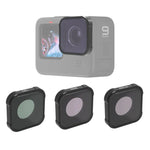 JSR KB Series CPL+ND8+ND16 Lens Filter for GoPro HERO13 Black /12 Black /11 Black /10 Black /9 Black, 3-in-1
