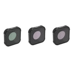 JSR KB Series CPL+ND8+ND16 Lens Filter for GoPro HERO13 Black /12 Black /11 Black /10 Black /9 Black, 3-in-1