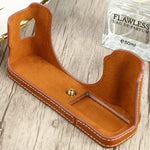 1/4 inch Thread PU Leather Camera Half Case Base for FUJIFILM X100V, For FUJIFILM X100V