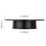 25cm 360 Degree Electric Rotating Mirror Surface Turntable Display Stand Video Shooting Props Turntable for Photography, Load 3kg, Powered by Battery, 25cm Mirror/Powered by Battery(B), 25cm Mirror/Powered by Battery(W), 25cm Mirror/Powered by Battery(WB)