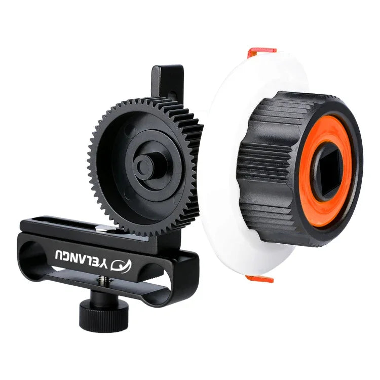 YELANGU F0 Camera Follow Focus with Gear Ring Belt for Canon / Nikon / Video Cameras / DSLR Cameras, F0 (Orange), F0 (Blue), F0 (Red)