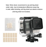 45m Waterproof Housing Protective Case + Touch Screen Back Cover for GoPro NEW HERO /HERO6 /5, with Buckle Basic Mount & Screw & (Purple, Red, Pink) Filters, No Need to Remove Lens, Touch Screen + Filters (Transparent)