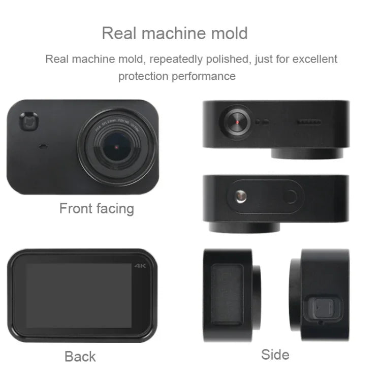 Housing Shell Aluminum Alloy Protective Cage with 37mm Filter Lens & Lens Cap & Screw for Xiaomi Mijia Small Camera