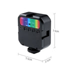 MJ88 Pocket 3000-7000K+RGB Full Color Beauty Fill Light Handheld Camera Photography Streamer LED Light with Remote Control, MJ88