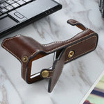 1/4 inch Thread PU Leather Camera Half Case Base for FUJIFILM X-T3/X-T2, For FUJIFILM X-T3