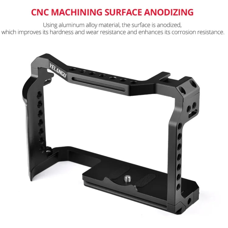 YELANGU C22-A YLG0334B-A Video Camera Cage Stabilizer for Canon EOS R5/R6/R, YLG0334B-A