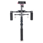 YELANGU S300 4 in 1 Multifunctional Rig + Dual Handheld Shoulder Rig + Monopod + Stabilizer for Cameras / SLR Cameras, Height Range: 63cm-170cm, YELANGU S300