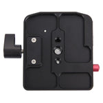 Fittest FC-501 Quick Release Assembly Aluminium Alloy Clamp Adapter with Quick Release Sliding Plate for Manfrotto Tripod 577 Replacement, FC-501