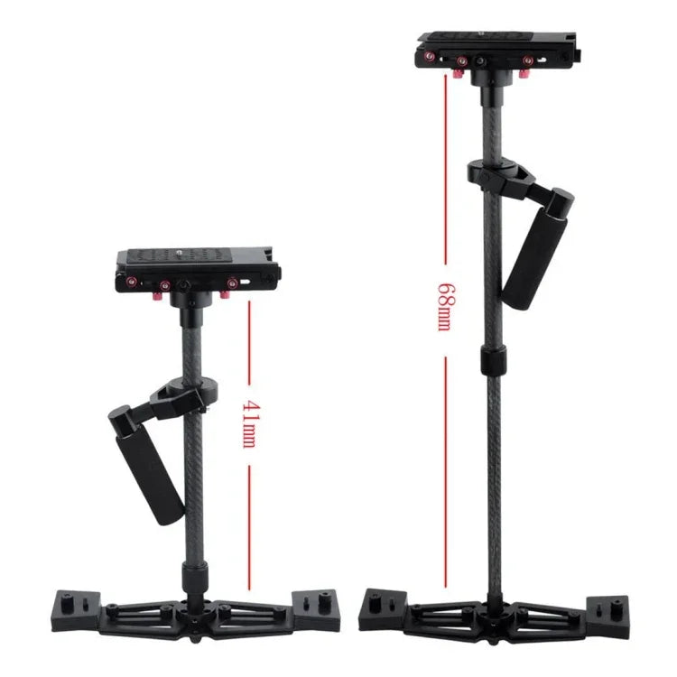 YELANGU YLG0107K 40-67cm Aviation  Aluminum + Carbon Fiber Professional Steadicam Handheld Stabilizer for DSLR Camera DV