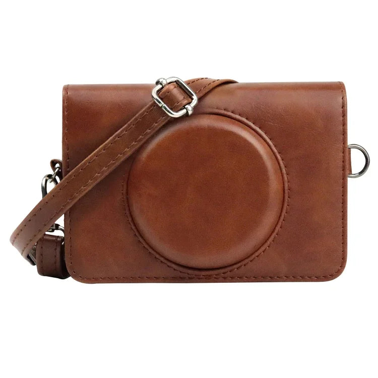 For Kodak Mini Shot2 Retro / C210R instax Full Body Camera PU Leather Case Bag with Strap, For Kodak Mini Shot2 Retro / C210R