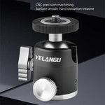 YELANGU LW-A01 Panoramic Metal Tripod Ball Head Adapter, LW-A01