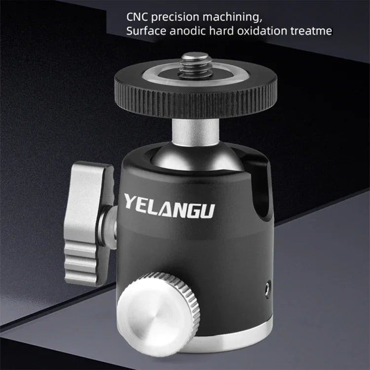 YELANGU LW-A01 Panoramic Metal Tripod Ball Head Adapter, LW-A01
