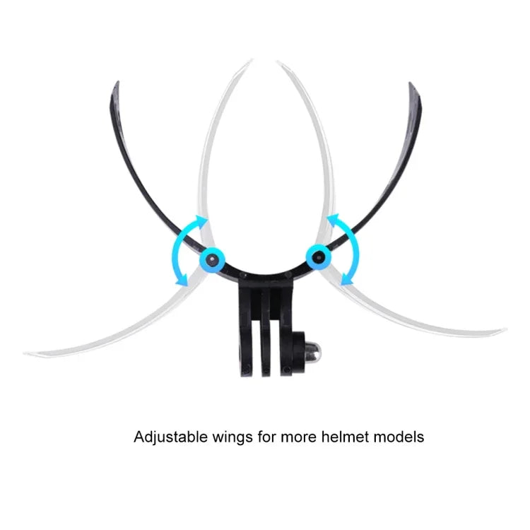 Foldable Bending Action Camera Phone Helmet Mount Kit with J-Hook Buckle & Rotation Phone Clamp & Adapter, Foldable Bending Mount