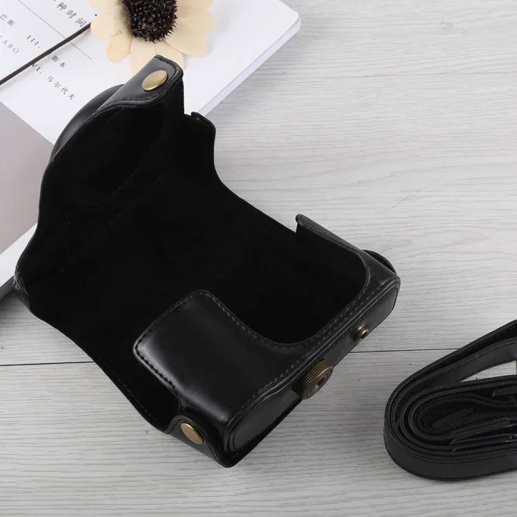 Full Body Camera PU Leather Case Bag with Strap for Canon G16, For G16
