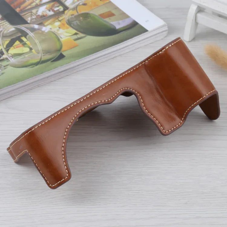 1/4 inch Thread PU Leather Camera Half Case Base for FUJIFILM GFX 50S, For FUJIFILM GFX 50S