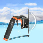 Shutter Trigger + Dome Port Lens Transparent Cover + Floating Hand Grip Diving Buoyancy Stick with Adjustable Anti-lost Strap & Screw & Wrench for GoPro HERO7 /6 /5, Transparent Cover+ Hand Grip