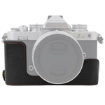 1/4 inch Thread PU Leather Camera Half Case Base for Nikon Z fc, For Nikon Z fc