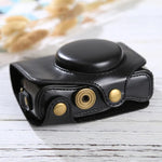 Full Body Camera PU Leather Case Bag with Strap for Canon PowerShot SX730 HS / SX720 HS, For SX730 HS