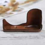 1/4 inch Thread PU Leather Camera Half Case Base for Sony ILCE-5100 / A5100, For Sony A5100