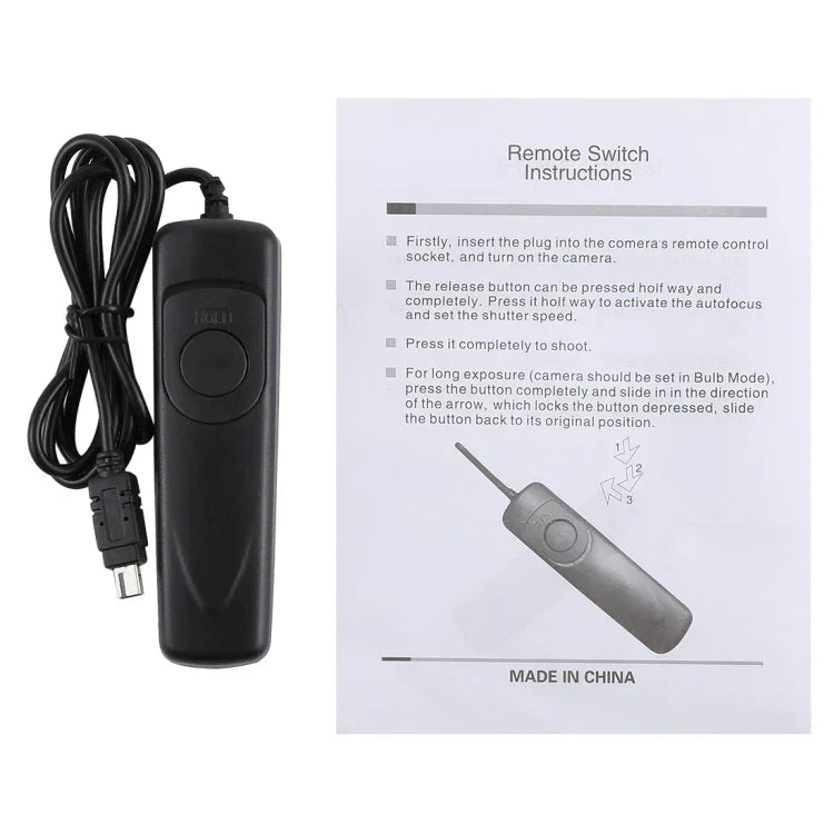 Cuely MC-DC2 Remote Switch Shutter Release Cord for Nikon D7100 / D7200 / D5500 / D5600, MC-DC2