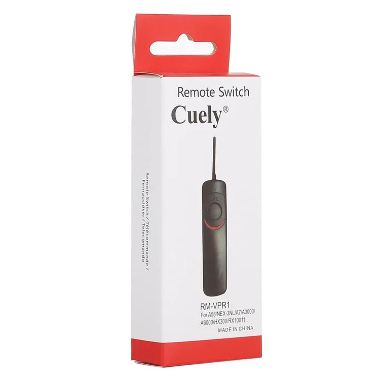Cuely RM-VPR1 Remote Switch Shutter Release Cord for Sony A58 / NEX-3NL / A7 / A3000 / A6000 / HX300 / RX10011, RM-VPR1