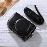Full Body Camera PU Leather Camera Case Bag with Strap for Canon PowerShot G7 X Mark II, For Canon PowerShot G7 X Mark II, For G7X Mark II, For G7X II