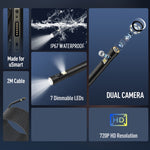 Endoscope E2 IP67 Waterproof Digital Endoscope for Ulefone Armor 9 / 9E / Power Armor 13 / 16 Pro / 18T / Armor Pad, uSmart E2