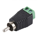 DC Power to RCA Male Adapter Connector, DC to RCA Male