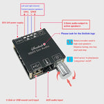 50W MP3 Stereo Audio Digital Power Amplifier Board Bluetooth Amplifier Module, without Shell, Without Shell