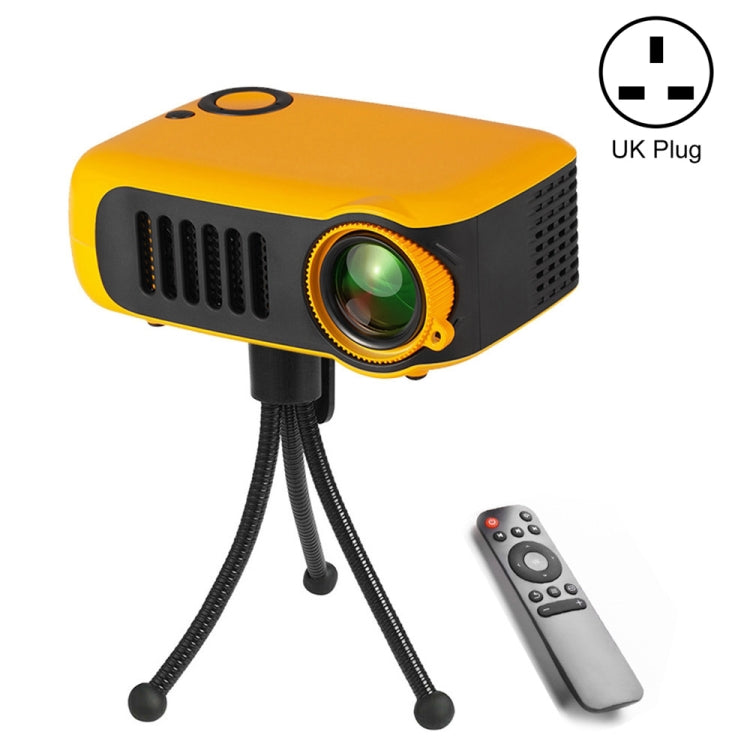 A2000 Portable Projector 800 Lumen LCD Home Theater Video Projector, Support 1080P, UK Plug, UK Plug