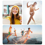 RUIGPRO One-piece Handheld Tripod Selfie Stick Telescopic Monopod Mount for GoPro, Insta360, DJI and Other Action Cameras, Black)