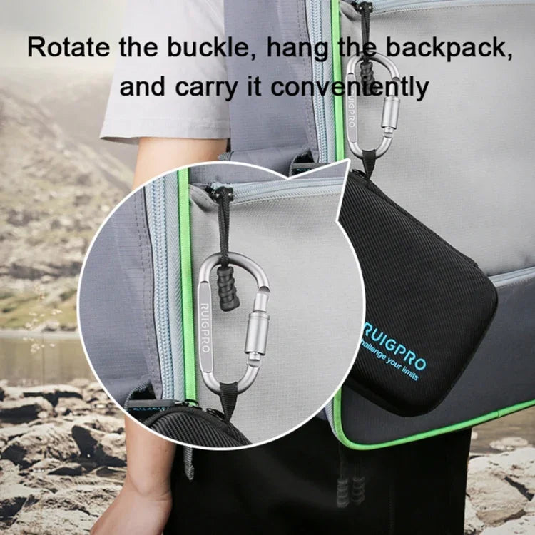 RUIGPRO Shockproof Waterproof Portable Case Box for DJI Osmo Action, Size: 33.5cm x 22.7cm x 6.3cm, Large