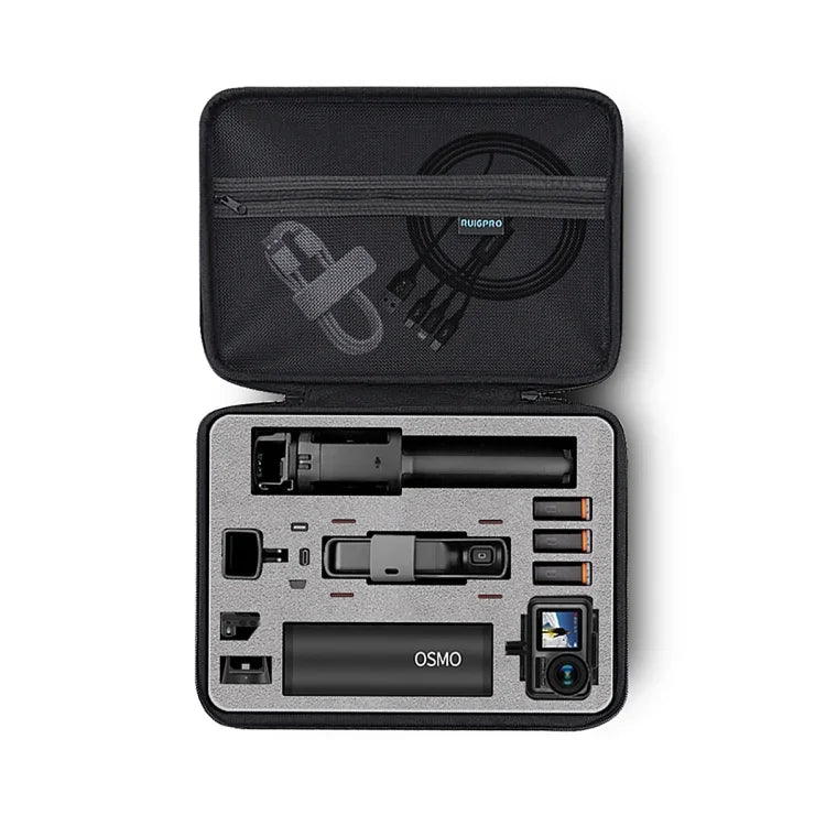 RUIGPRO Oxford Waterproof Storage Box Case Bag for DJI OSMO Pocket Gimble Camera / OSMO Action, Size: 30.2x20.8x7.2cm, RG52