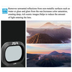 JSR Drone 5 in 1 UV+CPL+ND4+ND8+ND16 Lens Filter for DJI MAVIC 2 Pro, UV+CPL+ND4+ND8+ND16
