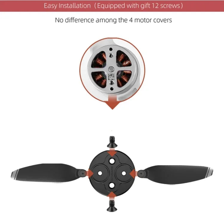 4 PCS Sunnylife Motor Metal Protection Cover for DJI Mini 2