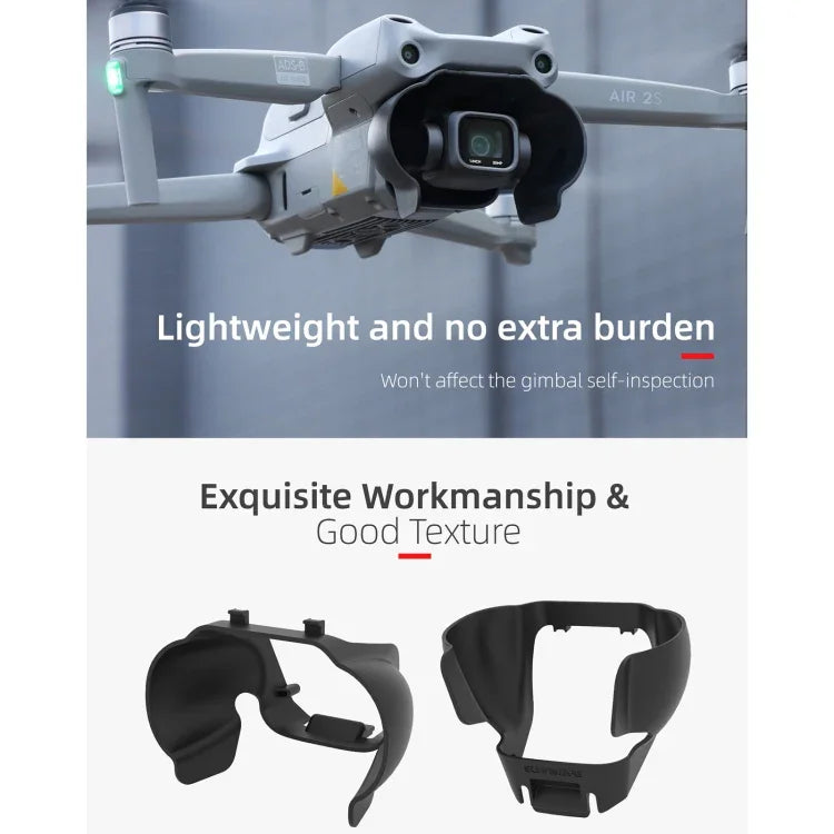 Sunnylife A2S-Q9350 Camera Lens Sunshade Anti-glare Hood for DJI Air 2S / Mavic Air 2, For DJI Air 2S