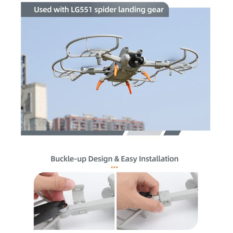 For DJI Mini 3 Sunnylife Drone Propeller Protective Guard Anti-collision Ring