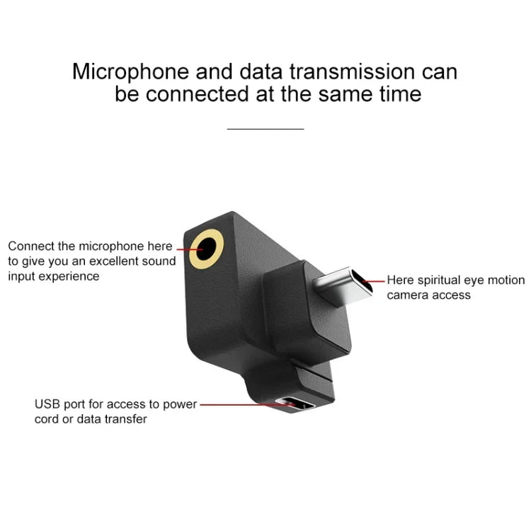 CYNOVA C-AC-003 Charging Audio Adapter for DJI Osmo Action 1