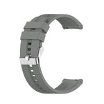 For Huawei Watch GT 2 46mm Silicone Replacement Wrist Strap Watchband, with Black Buckle, with Silver Buckle