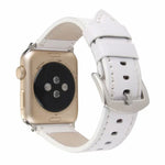 Calfskin Genuine Leather Watchband For Apple Watch Series 6 & SE & 5 & 4 44mm / 3 & 2 & 1 42mm, For Apple Watch Series 7 45mm / 6 & SE & 5 & 4 44mm / 3 & 2 & 1 42mm