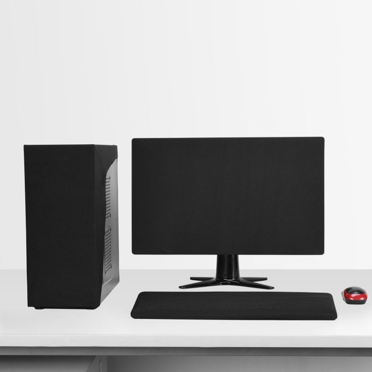 Computer Monitor Dust Cover Hanging Cover Stretch Cloth LCD Desktop Dust Cover, 19 to 21 Inch, 23 to 25 Inch, 27 Inch, 31.5 Inch