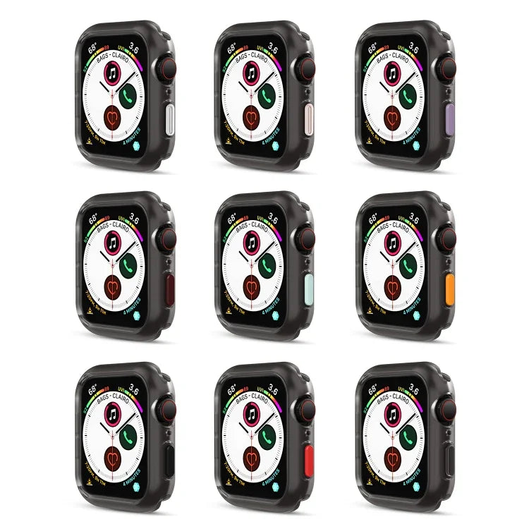 Silicone Frame Protective Case For Apple Watch Series 6 / 5 / 4 / Watch SE 44mm, For Apple Watch Series 6 / 5 / 4 / Watch SE 44mm