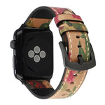Retro Head-layer Cowhide Genuine Leather Watchband For Apple Watch Series 6 & SE & 5 & 4 44mm / 3 & 2 & 1 42mm, For Apple Watch Series 7 45mm / 6 & SE & 5 & 4 44mm / 3 & 2 & 1 42mm                                                                        ...