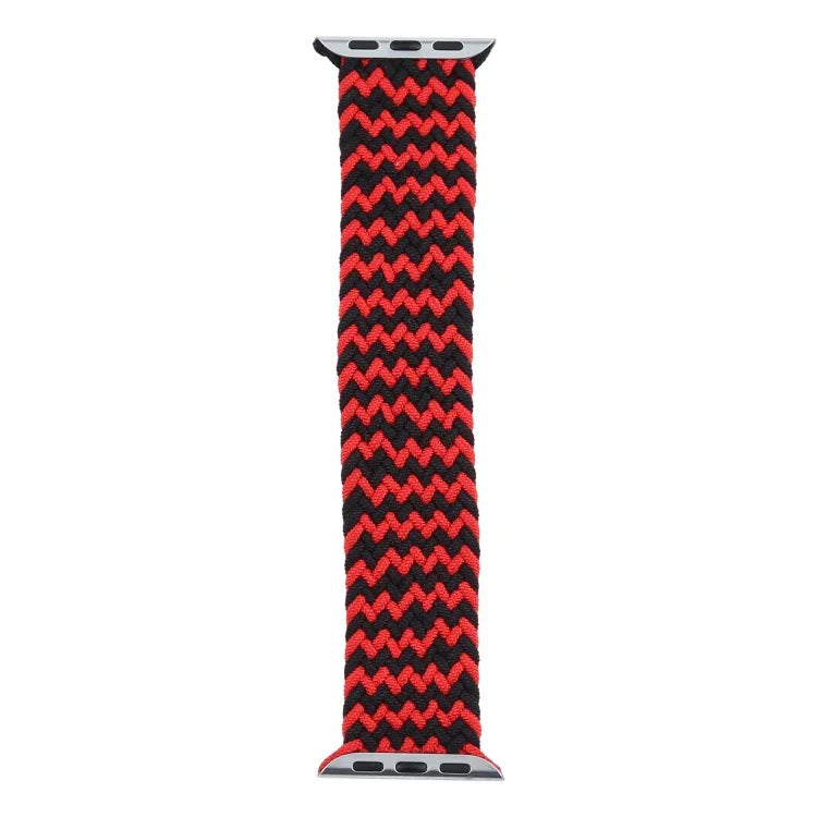 Mixed Color Nylon Braided Single Loop Replacement Watchbands For Apple Watch Series 6 & SE & 5 & 4 40mm / 3 & 2 & 1 38mm, S, M, L