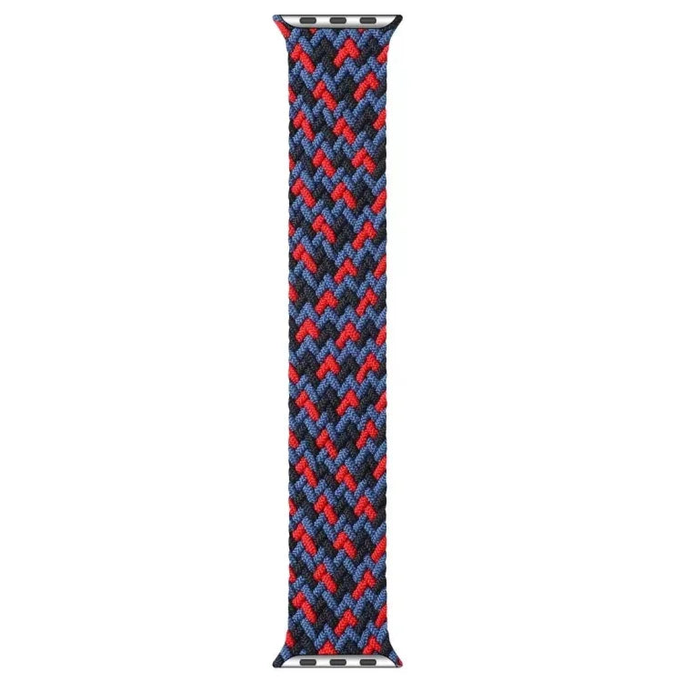 Mixed Color Nylon Braided Single Loop Replacement Watchbands For Apple Watch Series 6 & SE & 5 & 4 44mm / 3 & 2 & 1 42mm, S, M, L
