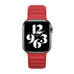 Silicone Magnetic Chain Watchband For Apple Watch Series 6 & SE & 5 & 4 44mm / 3 & 2 & 1 42mm, For Apple Watch Series 7 45mm / 6 & SE & 5 & 4 44mm / 3 & 2 & 1 42mm