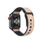 Paste Leather TPU Watchband For Apple Watch Series 6 & SE & 5 & 4 44mm / 3 & 2 & 1 42mm