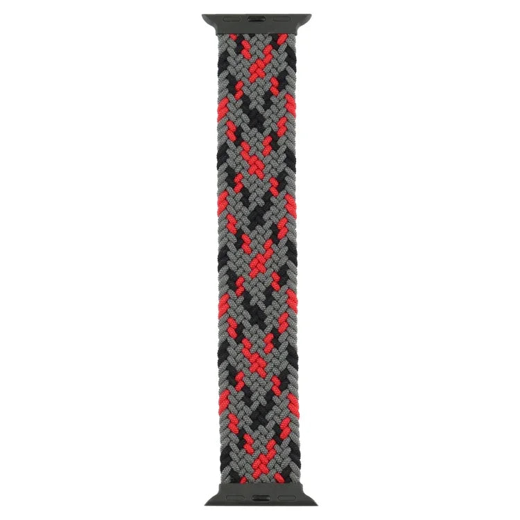 Plastic Buckle Mixed Color Nylon Braided Single Loop Replacement Watchbands For Apple Watch Series 6 & SE & 5 & 4 40mm / 3 & 2 & 1 38mm, S, M, L, XL
